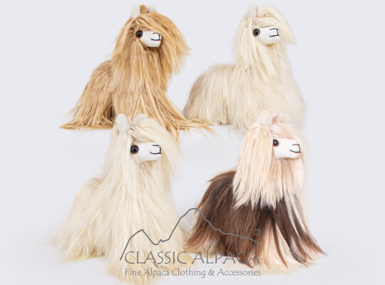 Baby Alpaca Suri Fur - Standing Alpaca 5 inches Baby Alpaca Suri Fur - Standing Alpaca 5 inches