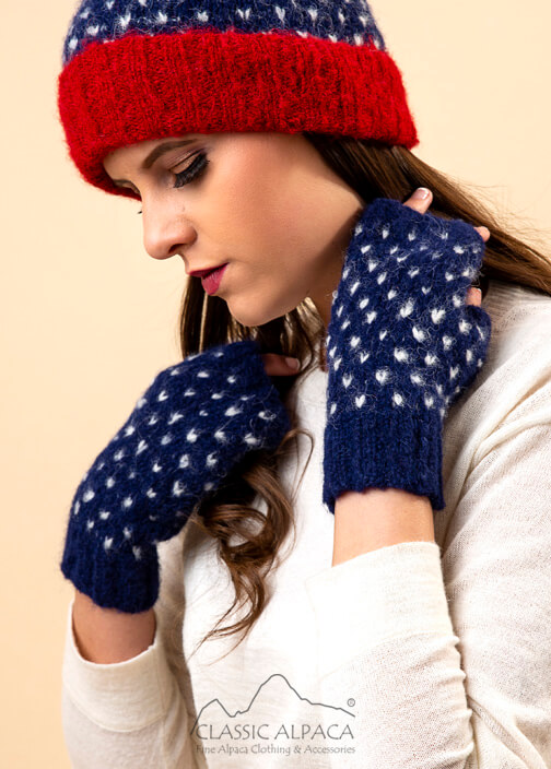 American Brushed Alpaca Fingerless Gloves American Brushed Alpaca Fingerless Gloves