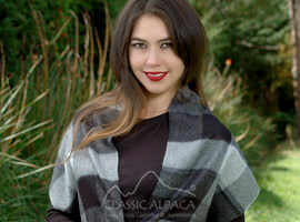 Woven & Brushed Buffalo Baby Alpaca Scarf