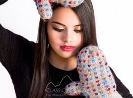 Alpaca Thrummed Mittens