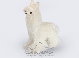 Baby Alpaca Suri Fur-Standing Alpaca 7 inches