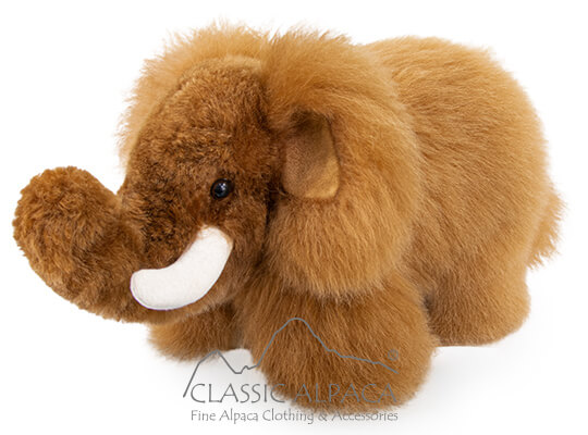 BABY Alpaca Fur - Elephant Ornament 8 inches
