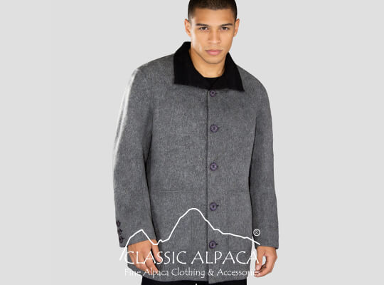 Mateo Reversible Baby Alpaca Men’s Coat