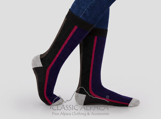 Royal - Silk Striped Dress Socks