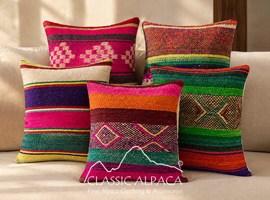 Handwoven Wool Pillow Cover