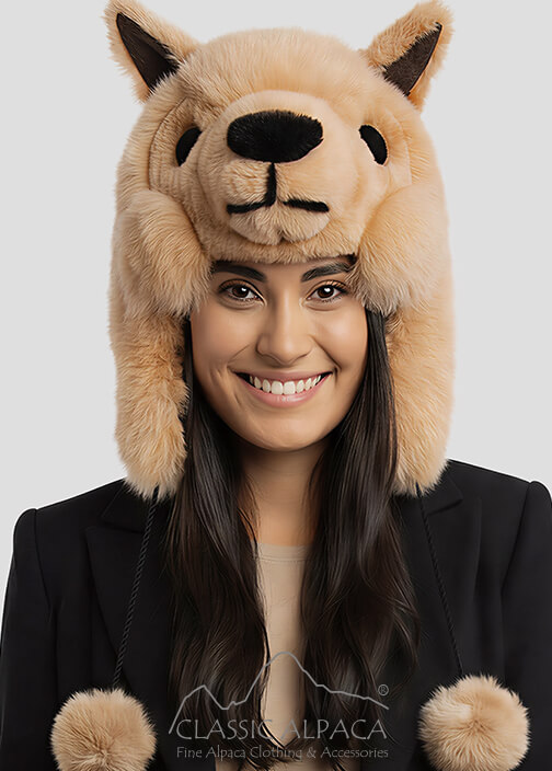 Premium Baby Alpaca Fur - Alpaca Hat With Ear Flaps