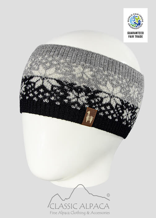 Snowflake Baby Alpaca Headband