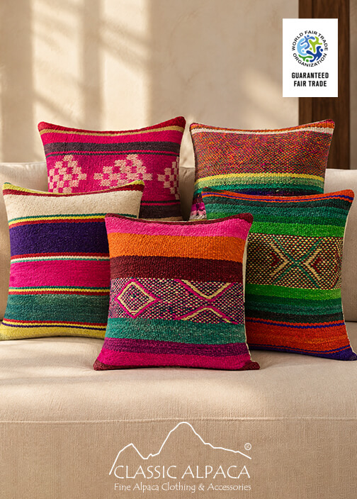 Handwoven Wool Pillow Cover