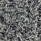 Alpaca Cable Fingerless Gloves